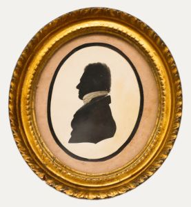19th Century India Ink - Man in a Neckerchief