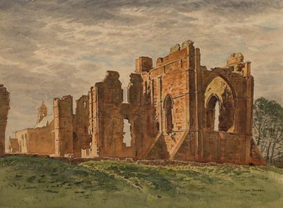 William Warden (1908-1982) - 1948 Watercolour, Ruined Church