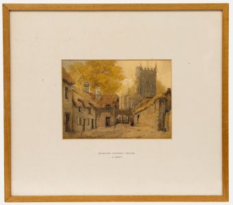 Manner of Samuel Prout OWS (1783-1852) - Framed Watercolour, Dawlish Church