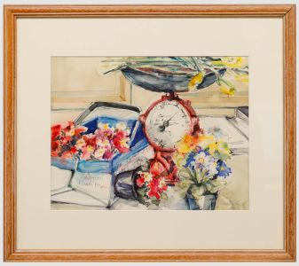 Renate Schmidt-Broeker - Framed 20th Century Watercolour, The Red Scales