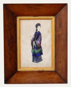 Fine 19th Century Chinese School Watercolour - Portrait of a Female Courtier