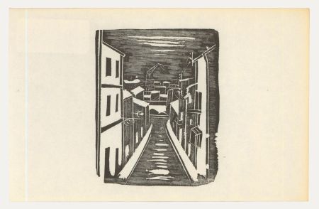 Albert Masri (1927-2020) - Mid 20th Century Woodcut, View of the Docks