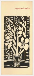 Albert Masri (1927-2020) - Mid 20th Century Woodcut, A Poem by Maurice Chapelan