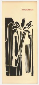 Albert Masri (1927-2020) - Mid 20th Century Woodcut, A Poem by Luc Berimont
