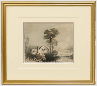 Attrib. James Robertson - Framed 19th Century Watercolour, A Country Cottage