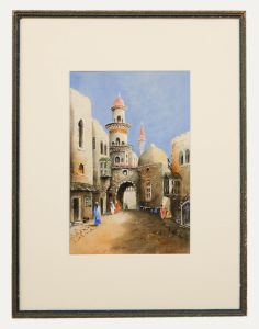 20th Century Watercolour - North African Street