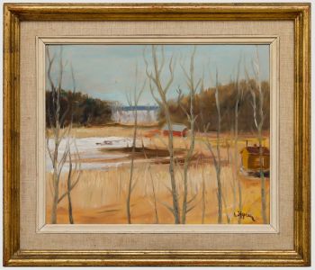 20th Century Oil - Lakeside Dwelling