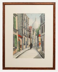 John Weston - 20th Century Watercolour, Walking To The Scare-Coeur
