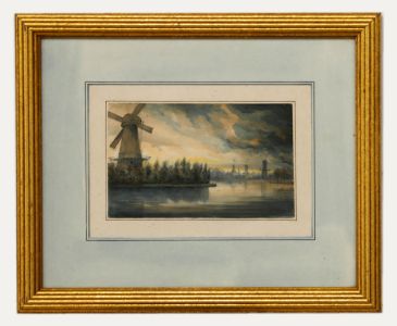 Robert Streatfiled (1786-1852) - Early 19th Century Watercolour, Windmills