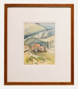 A. Nicholson - Framed Contemporary Watercolour, Castello di Santa Giuliana