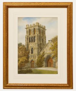James Lawson Stewart (1841-1929) - Watercolour, Thurgaton Church Norfolk