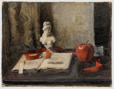 George Weissbort (1928-2013) - 20th Century Oil, Classical Bust and Apple