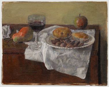 George Weissbort (1928-2013) - 20th Century Oil, Cakes, Fruit and Wine