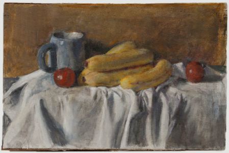 George Weissbort (1928-2013) - 20th Century Oil, Bananas and a Blue Mug