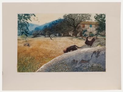 Robert R. Greenhalf - Contemporary Etching, Hoopoe