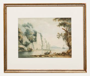19th Century Watercolour - The River Gorge