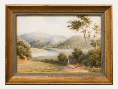 Attrib. George Reynolds Gill (1827-1904) - Watercolour, Droving Sheep