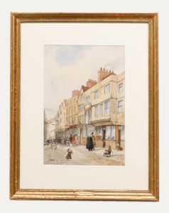 E. H. Dixon - 1867 Watercolour, Bell Yard, Temple Bar