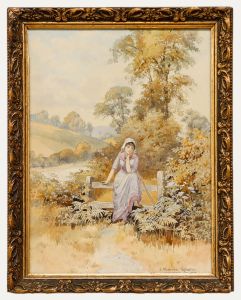 J. Humphrey Spanton - Late 19th Century Watercolour, Resting on a Country Style