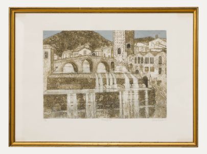 Valerie Thornton (1931-1991) - Framed 20th Century Aquatint, Fermignano