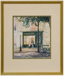 Andrew Geoffrey Forrest (b.1947) - Framed Watercolour, Le Bateau Lavoir