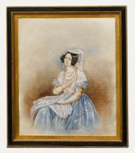 1884 Watercolour - Portrait of Lady Mary Paget