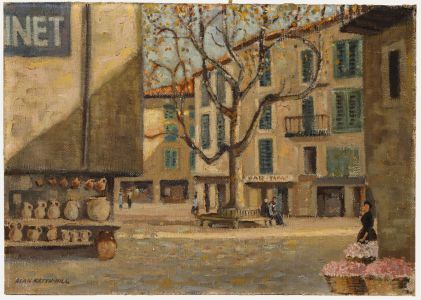 Allen Keith Hill - Mid 20th Century Oil, Place du Peyra