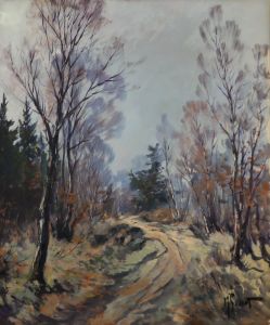 French School 20th Century Pastel - Shadow Wood