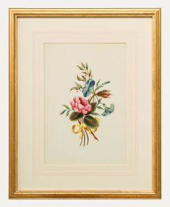English School 19th Century Watercolour - Spring Posy
