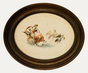 20th Century Watercolour - Jupiter's Chariot