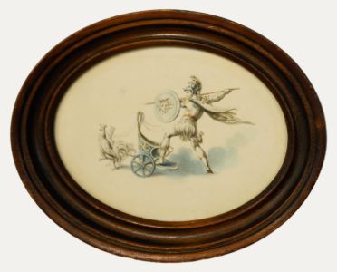 19th Century Watercolour - Mercury's Chariot