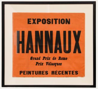Paul Hannaux - Mid 20th Century Woodcut, Exhibition Poster