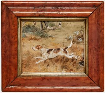 Framed Early 20th Century Watercolour - On the Hunt