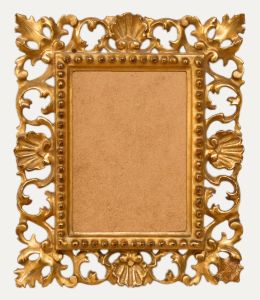 19th Century Picture Frame - Carved Giltwood Florentine-style Frame