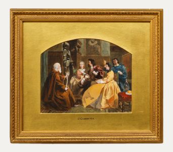 John Gilbert (1817-1897) - 19th Century Watercolour, Master and His Disciples