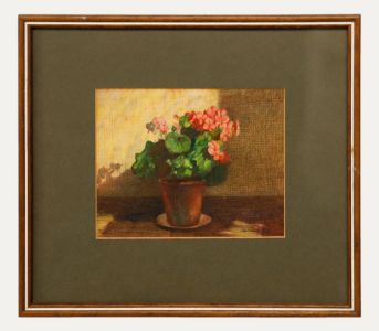Arthur Wilson Gay (1901-1958) - Mid 20th Century Watercolour, Pink Geraniums