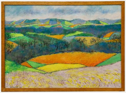 John Carpenter - 1977 Pastel, Across the Valley I