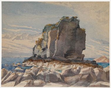 1953 Watercolour - Les Autelets, Isle of Sark
