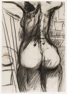 Naomi Frears (b.1963) - 1990 Charcoal Drawing, Life Study III