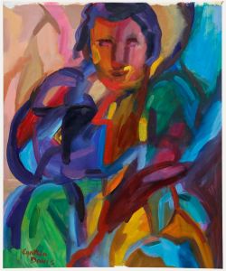 Cynthia Davis - St Ives School Contemporary Acrylic, Sumo II
