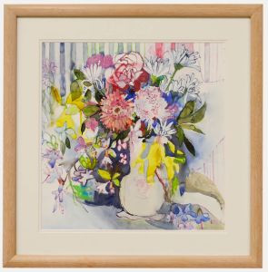 Nola Armstrong - 20th Century Mixed Media, Anniversary Flowers