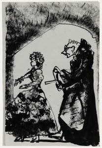 Charlotte Heister (1921-1998) - Mid 20th Century India Ink, On the Move