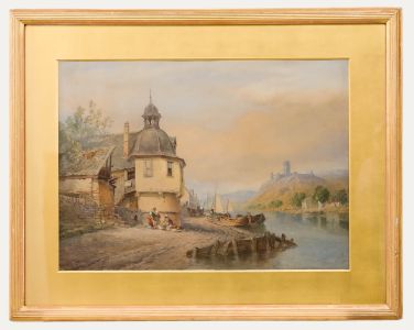 Thomas Sewell Robins (1810-1880) - Mid 19th Century Watercolour, On the Rhine