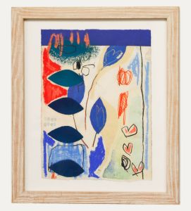 Framed Contemporary Mixed Media - Drifting Hearts