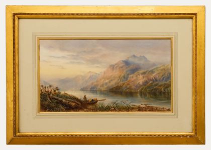J. Large  - 19th Century Watercolour, Derwentwater