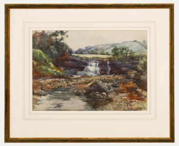 Emiline Stokes (1884-1969) - Early 20th Century Watercolour, By the Waterfall