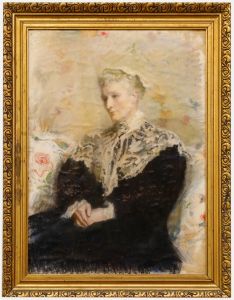 Late 19th Century Watercolour - Lady In a Lace Shawl