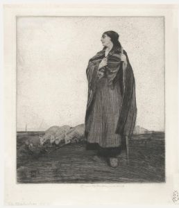 William Lee-Hankey (1869-1952) - Early 20th Century Etching, The Shepherdess