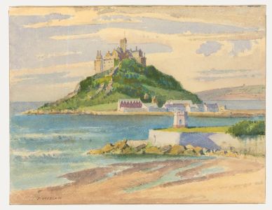 James Marshall Heseldin (1887-1969) - Watercolour, Saint Michael's Mount