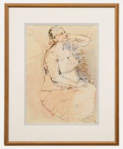 Brian Chugg (1926-2003) - Framed Mid 20th Century Pen and Ink Drawing, My Mother